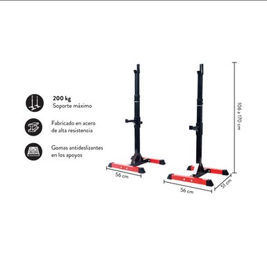 SQUAT RACK MULTIFUNCIÓN 60 PRO SENTADILLAS - PRESS - 2