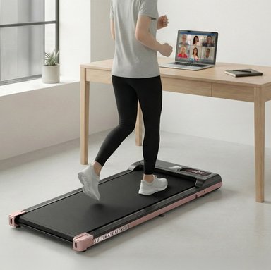 TROTADORA CAMINADORA ELÉCTRICA S90 SMART FOLD - ROSADO - 4