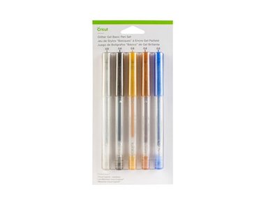 SET BOLIGRAFOS CRICUT GLITTER GEL 0.8MM EXPLORE Y MAKER