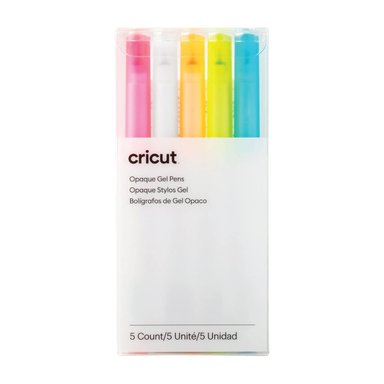 CRICUT | 5 UND PLUMONES DE GEL OPACO | 1.0MM | EXPLORE Y MAKER