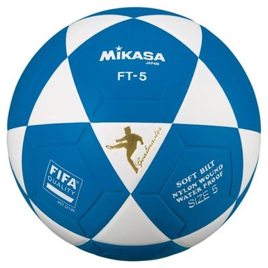 PELOTA PARA FUTBOL DE CUERO SINTETICO MIKASA FT 5