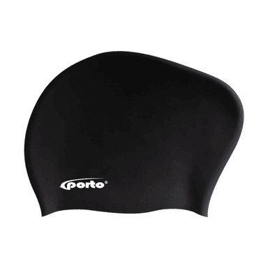 GORRO DE NATACIÓN DE SILICONA CON VOLUMEN PORTO NEGRO