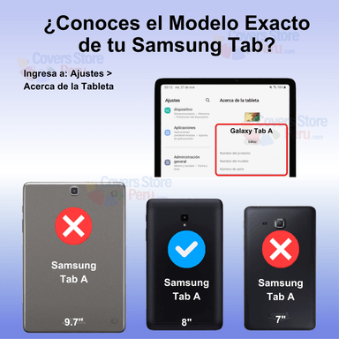 FUNDA PARA SAMSUNG TAB A 8' FLIPCOVER GIRATORIA AZUL RESISTENTE - 3