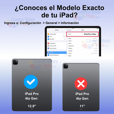 FUNDA PARA IPAD PRO 4TA GEN 12.9' FLIPCOVER GIRATORIA AZUL RESISTENTE - 3