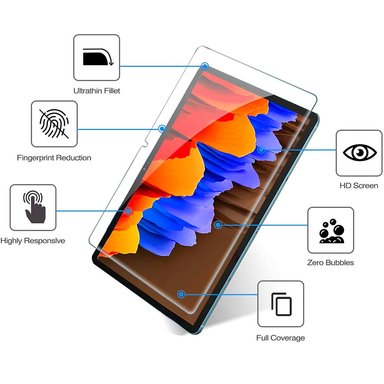 MICA FOR SAMSUNG TAB S7 PLUS 12.4' - T970 DE VIDRIO TEMPLADO ANTISHOCK - 2