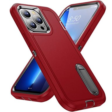 FUNDA PARA IPHONE 12 ADVENTURE EXTREME ROJO-NEGRO ANTISHOCK RESISTENTE - 1