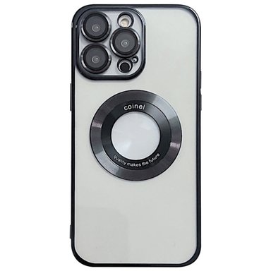 FUNDA PARA IPHONE 11 PRO MAX MAGSAFE METALIZADO NEGRO ANTISHOCK - 1
