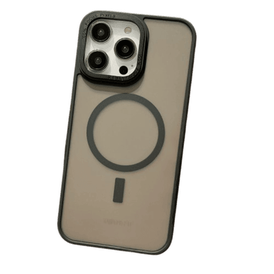 FUNDA FOR IPHONE 14 PRO MAX MAGSAFE AHUMADO MATE ANTISHOCK NEGRO - 1