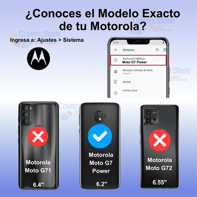 FUNDA PARA MOTOROLA MOTO G7 POWER SPACE ORIGINAL TRANSPARENTE - 2
