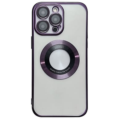 FUNDA PARA IPHONE 15 PRO MAGSAFE METALIZADO MORADO - 1