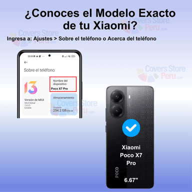 FUNDA CASE PARA XIAOMI POCO X7 PRO FLIP COVER NEGRO - 2