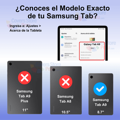 FUNDA PARA SAMSUNG TAB A9 8.7' IMANTADA ANTISHOCK NEGRO - 2