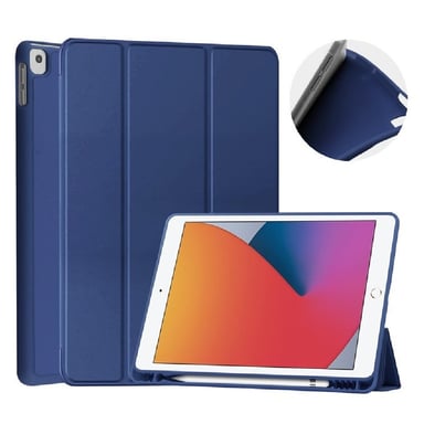 FUNDA PARA IPAD PRO M4 13' IMANTADA+ PORTALÁPIZ AZUL - 1