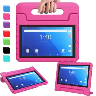 FUNDA PARA IPAD 9NA GEN 10.2' DE MALETA GOMA FUCSIA - 1