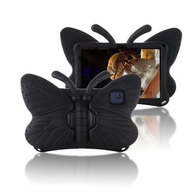 FUNDA PARA IPAD 9NA GEN 10.2' DE GOMA MARIPOSA NEGRA - 1