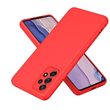 FUNDA PARA SAMSUNG A56 SOFT FEELING ROJO RESISTENTE - 1