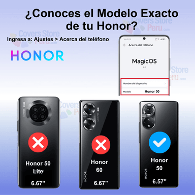 FUNDA CASE PARA HONOR 50 AHUMADO ANILLO NEGRO ANTISHOCK - 2