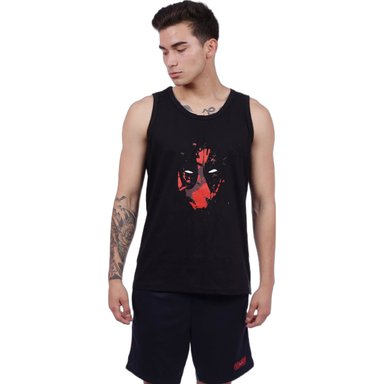 BIVIDÍ HOMBRE MUSCLE MUSEUM ALGODÓN NEGRO DEPORTIVO DEADPOOL