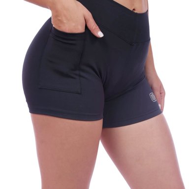 SHORT TODA ACTIVIDAD MUJER MUSCLE MUSEUM AZUL MARINO PANTALONETA CON BOLSILLO LATERAL
