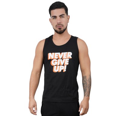 BIVIDI DEPORTIVO MUSCLE MUSEUM COLOR NEGRO NEVER GIVE UP PARA HOMBRE