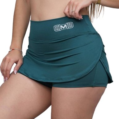 SHORT FALDA DEPORTIVO COLOR VERDE PARA MUJER
