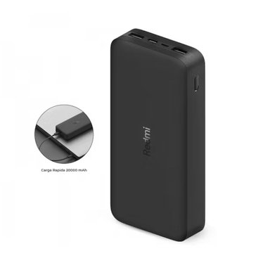 BATERIA EXTERNA XIAOMI 20000 MAH POWER BANK REDMI CARGADOR PORTATIL 18W - 5