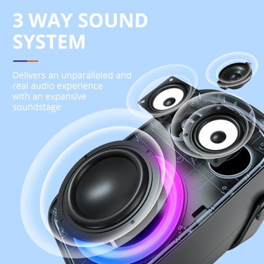 PARLANTE BLUETOOTH TRONSMART HALO 100 60 W IPX6 - 3