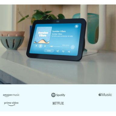 PARLANTE INTELIGENTE AMAZON ALEXA ECHO SHOW 8 3RA GEN NEGRO - 5