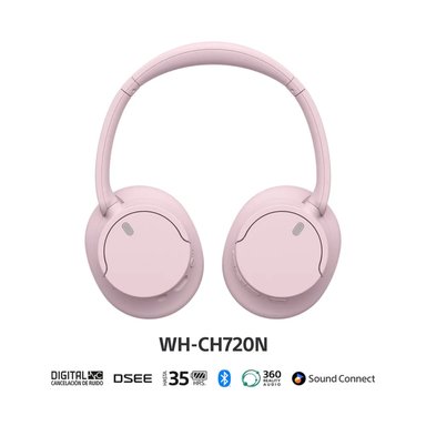 AUDIFONOS SONY WH-CH720 BLUETOOTH 35HRS ROSADO - 2