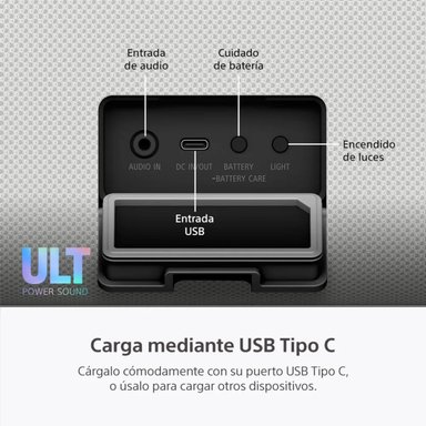 ⁠PARLANTE PARA FIESTA SONY SRS-ULT50 ULT FIELD 5 BLANCO - 8