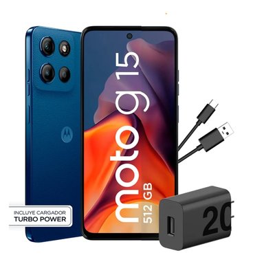 CELULAR MOTOROLA MOTO G15 512GB AZUL 4GB RAM