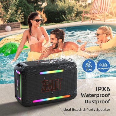 PARLANTE BLUETOOTH ZEALOT S95 NEGRO - 3