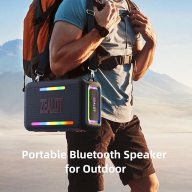 PARLANTE BLUETOOTH ZEALOT S95 NEGRO - 8