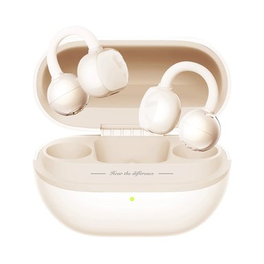 AUDÍFONO SOUNDPEATS POP CLIP BEIGE 30H CON CANCELACION DE RUIDO IPX4 - 1