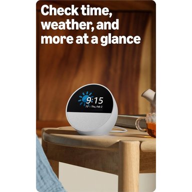 AMAZON ECHO SPOT PARLANTE INTELIGENTE CON ALEXA BLANCO - 3