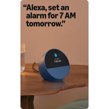 AMAZON ECHO SPOT PARLANTE INTELIGENTE CON ALEXA AZUL - 3