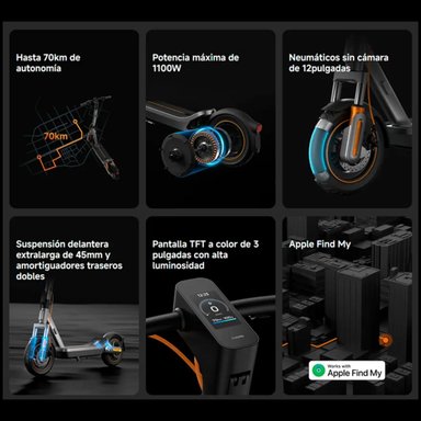 SCOOTER XIAOMI ELECTRIC SCOOTER 6 MAX NEGRO GL - 5