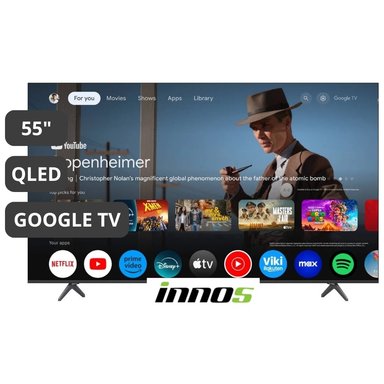 TELEVISOR INNOS 55” 4K QLED GOOGLE TV 2+64GB - 1