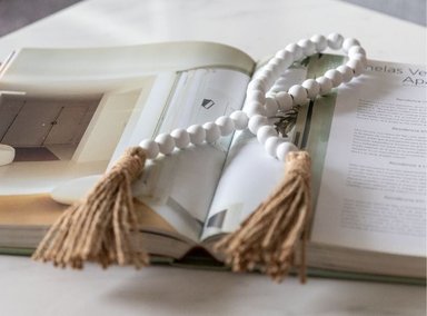 COLLAR DE MESA HOGARMÁS DECORATIVO BLANCO