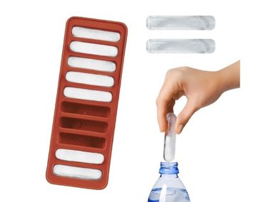 BANDEJA MOLDE PARA HIELOS/CHOCOLATES EN TIRAS ROJO LADRILLO