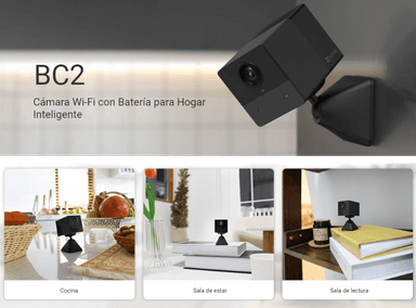 CÁMARA EZVIZ BC2 WIFI INTERIOR CON BATERIA FULL HD B2C HASTA 256 GB - 2
