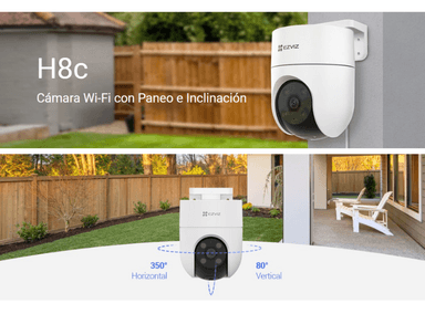 CÁMARA EZVIZ H8C 2K INALÁMBRICA WIFI PT H8C EXTERIORES HASTA 256 GB - 3
