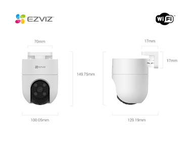 CÁMARA SEGURIDAD EZVIZ H8C FULL HD INALÁMBRICA WIFI PT EXTERIORES - 2
