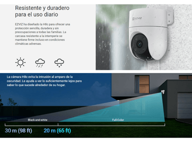 CÁMARA SEGURIDAD EZVIZ H8C FULL HD INALÁMBRICA WIFI PT EXTERIORES - 4