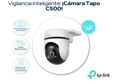 CÁMARA SEGURIDAD TP-LINK TAPO C500 WIFI TAPO C500 LENTE 360º ALMACENAMIENTO HASTA 128 GB