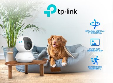 CÁMARA SEGURIDAD TP-LINK 360 GRADOS INTERIORES TAPO C210 2K + MICRO SD 64 GB HASTA 512 GB - 3