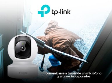 CÁMARA SEGURIDAD TP-LINK 360 GRADOS INTERIORES TAPO C212 2K + MICRO SD 64 GB HASTA 512 GB - 4