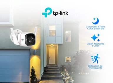 CÁMARA SEGURIDAD TP-LINK CS - TAPOC320WS WIFI TAPO C320WS LENTE FIJO IDEAL EXTERIORES CON RESOLUCION 2K HASTA 512 GB - 2
