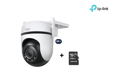 CÁMARA SEGURIDAD TP-LINK WIFI TAPO C520WS 360 GRADOS EXTERIORES RESOLUCIÒN 2K + MICRO SD 128 GB HASTA 512 GB