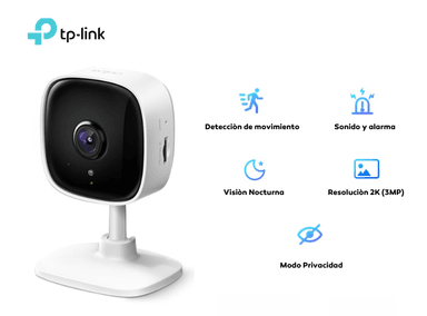 CÁMARA SEGURIDAD TP-LINK CS - TAPOC110 WIFI INTERIORES TAPO C110 CON RESOLUCION 2K HASTA 256 GB - 2